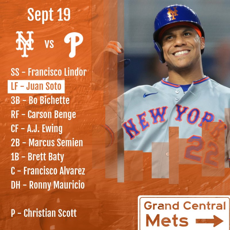 Lineup: Sept 19